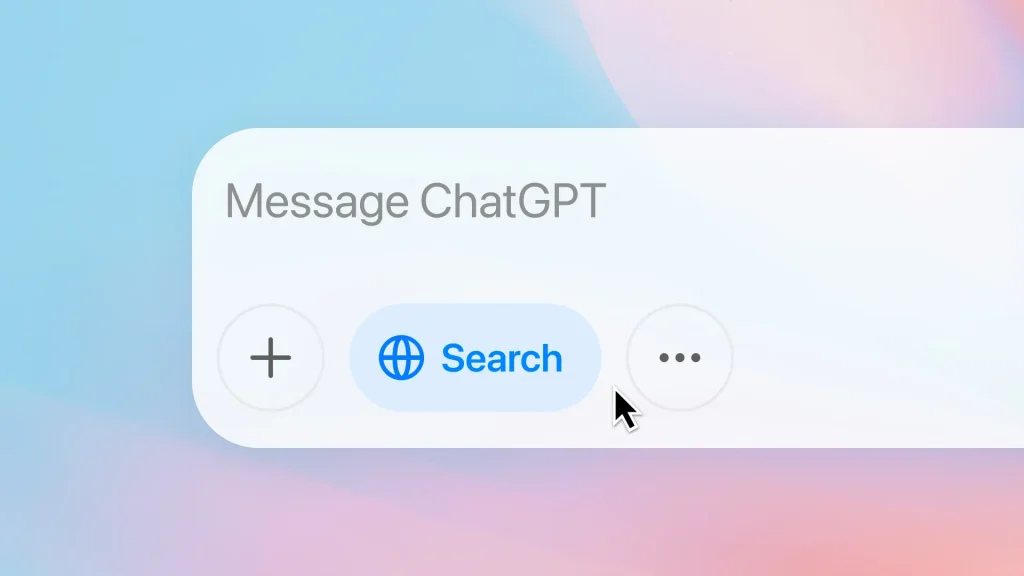 Як виглядає пошукове вікно ChatGPT